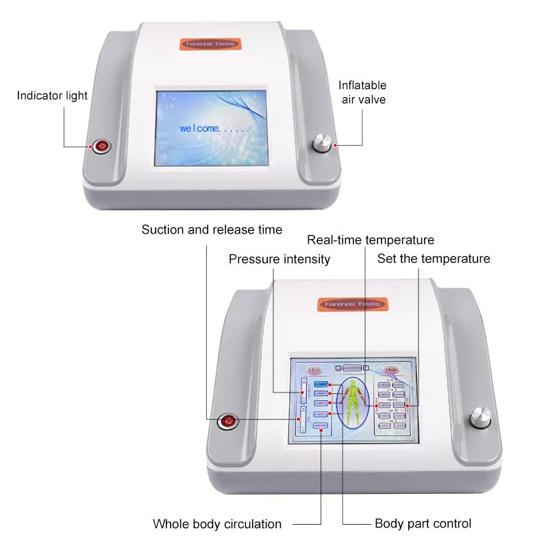 2 in 1 Far Infrared Pressotherapy Machine Lymphatic Drainage Detox Air Pressure Full Body Masssge Slimming Suit Physical Therapy Machine - CSTrueBeauty