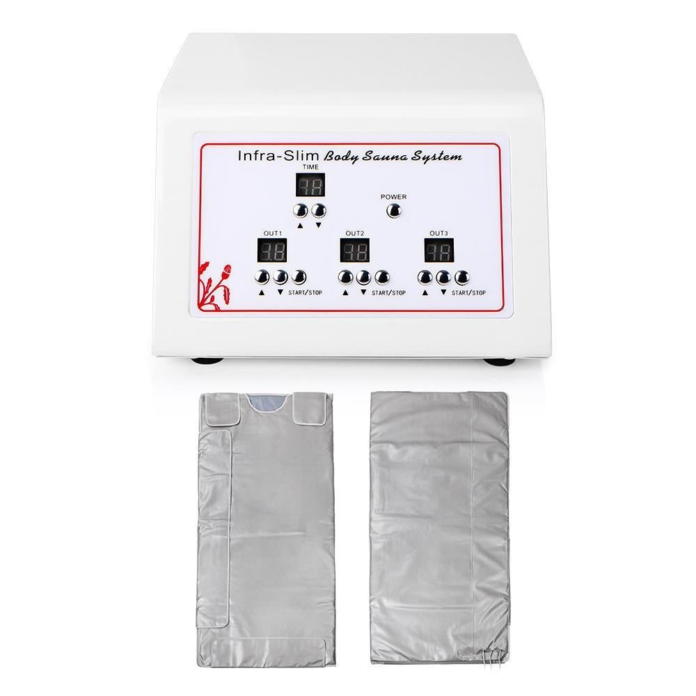 3 Zone Far Infrared FIR Sauna Slimming Blanket Weight Lose Spa Detox Anti - aging Fat Reduce Machine Spa - CSTrueBeauty