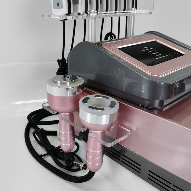 Professional 40k Cavitation Radio Frequency 6 in 1 Ultrasonic Cavitation Digital Frequency Slimming Painless Beauty Machine