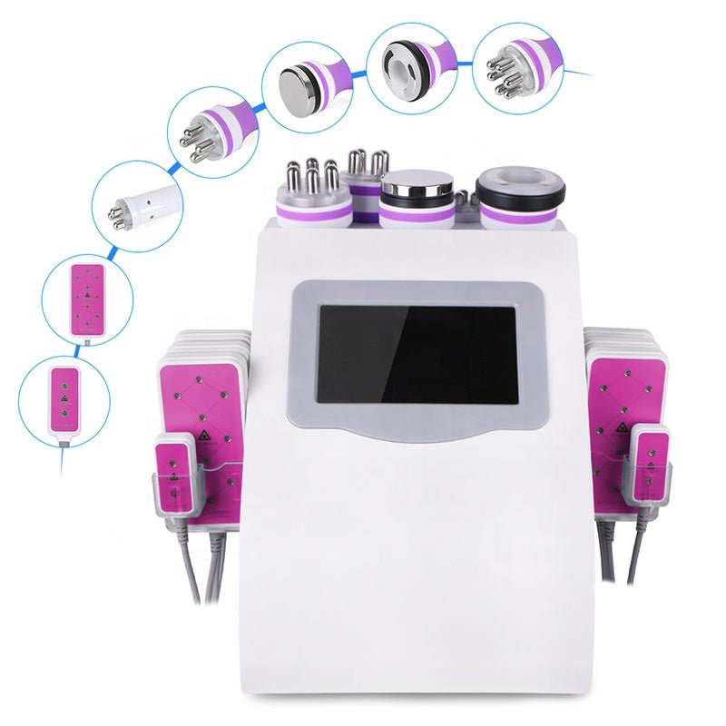 6 IN 1 Multifunctional Portable Cavitation RF Vacuum Weight Loss Machine Fat Burning Instrument for Beauty Care Body Slimming - CSTrueBeauty