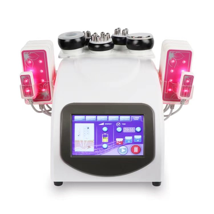 6IN1 Unoisetion Cavitation Ultrasound 40K Radio Frequency RF Multipolar Vacuum Photon machine - CSTrueBeauty