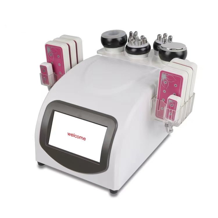6IN1 Unoisetion Cavitation Ultrasound 40K Radio Frequency RF Multipolar Vacuum Photon machine - CSTrueBeauty