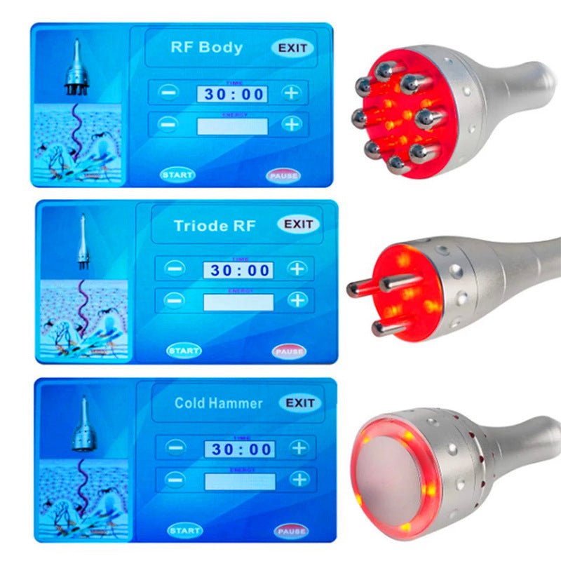 7 in 1 40K Cavitation Machine Vacuum RF Cellulite Removal Body Slimming Beauty Machine With Red Light Each Handle - CSTrueBeauty