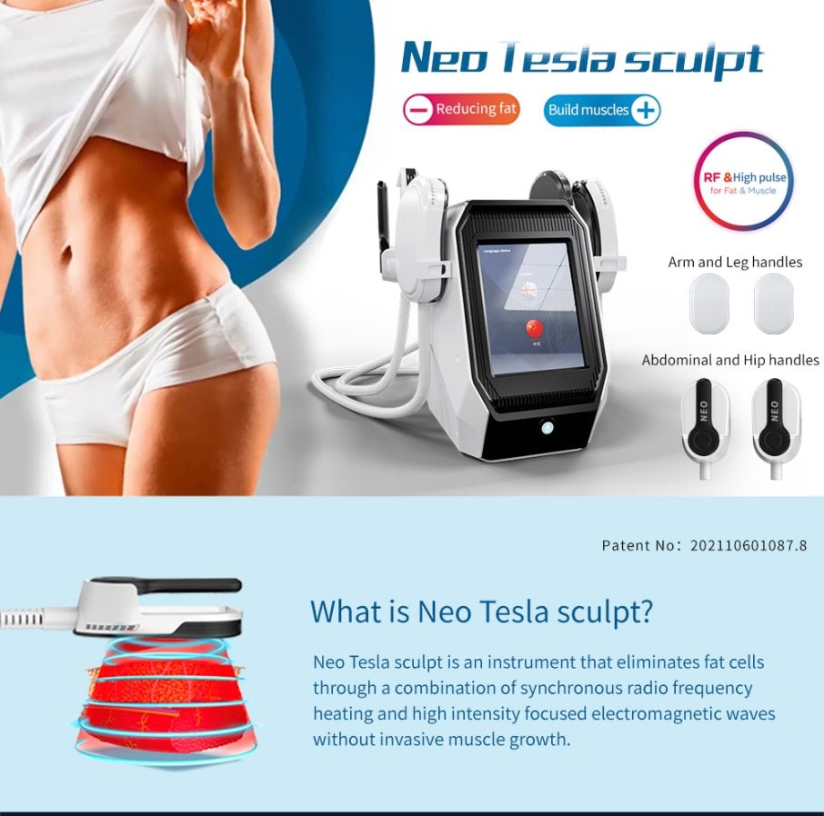 4 Handles Ems Slim Neo Rf Muscle Sculpting Machine for Muscle Stimulate Fat Removal Build Muscle emslim Machine - CSTrueBeauty