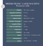 Máquina de lipólisis láser de diodo de 980 nm