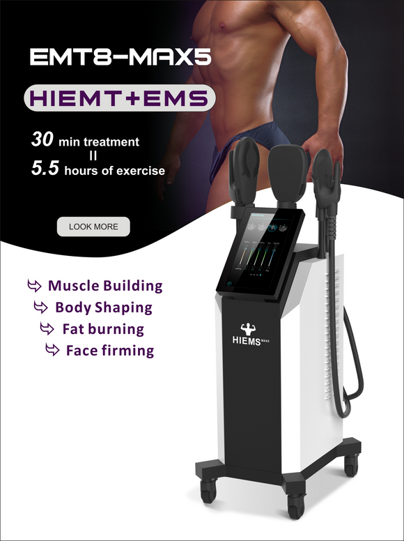 El cuerpo adelgaza la quema la grasa Hiemt EMS construye la máquina hermosa del músculo 