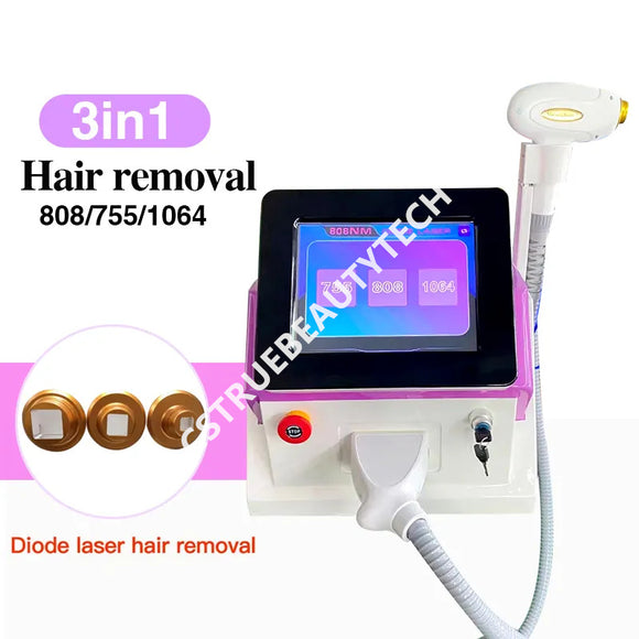 Professional Permanent Hair Remover 808 Diode Laser 808nm Hair Removal Machine