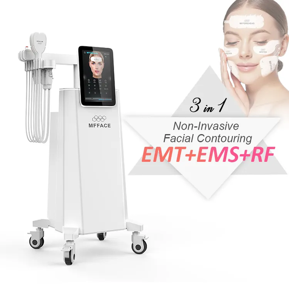 Non-Invasive Pe Face Lifting System MFFACE Magnetic Peface 5 Pads Wrinkle Removal Facial Firming Cheeks Tightening Machine