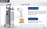 Super 808 3wavelengths 755nm 808nm 1064nm diode  laser hair removal machine price for laser beauty salon