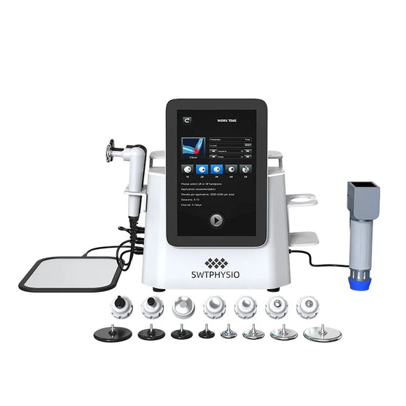 RET CET Tech Physiotherapy Machine Fat Removal Plus Shockwave Therapy with 5 Work Heads Skin Tightening Features