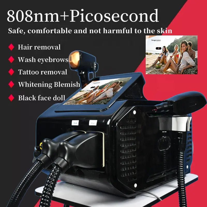 Cooling Ice Hair Removal Laser 755nm 808nm 1064nm Titanium Diode Pico Laser Skin Care Beauty Equipment - CSTrueBeauty