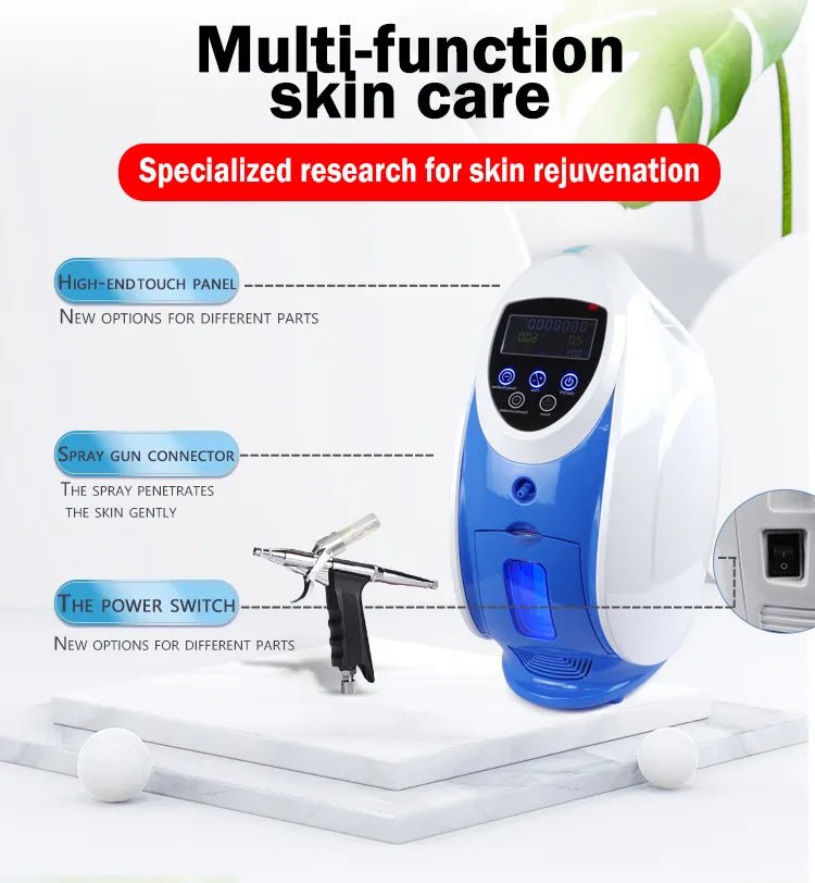 Korea Oxygen Jet Infusion O2toDerm Oxygen Mask Facial Machine Anion Facial Cleaning Skin Mouisture Whitening For Skin Care - CSTrueBeauty