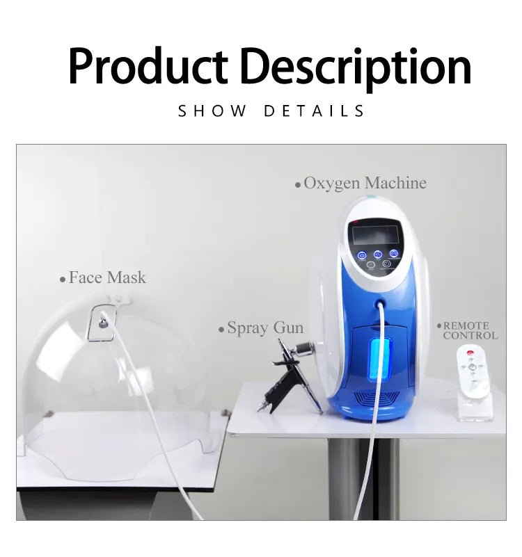Korea Oxygen Jet Infusion O2toDerm Oxygen Mask Facial Machine Anion Facial Cleaning Skin Mouisture Whitening For Skin Care - CSTrueBeauty