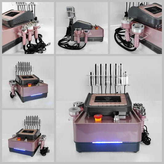 Professional 40k Cavitation Radio Frequency 6 in 1 Ultrasonic Cavitation Digital Frequency Slimming Painless Beauty Machine - CSTrueBeauty