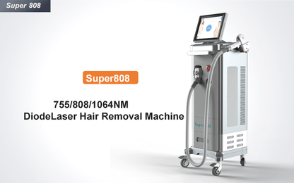 Super 808 3wavelengths 755nm 808nm 1064nm diode laser hair removal machine price for laser beauty salon - CSTrueBeauty