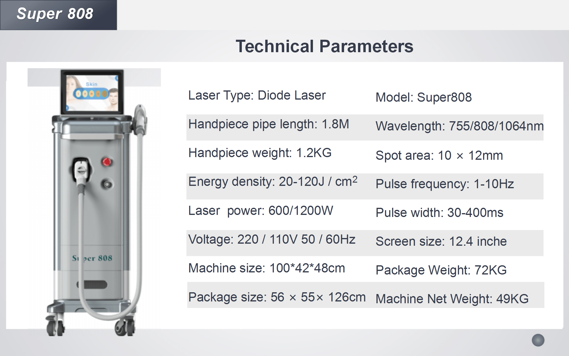 Super 808 3wavelengths 755nm 808nm 1064nm diode laser hair removal machine price for laser beauty salon - CSTrueBeauty