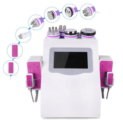 6 IN 1 Multifunctional Portable Cavitation RF Vacuum Weight Loss Machine Fat Burning Instrument for Beauty Care Body Slimming - CSTrueBeauty