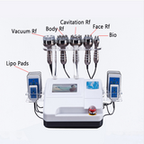 Liposucción ultrasónica 40K cavitación radiofrecuencia vacío Bipolar RF máquina equipo para quemar grasa 