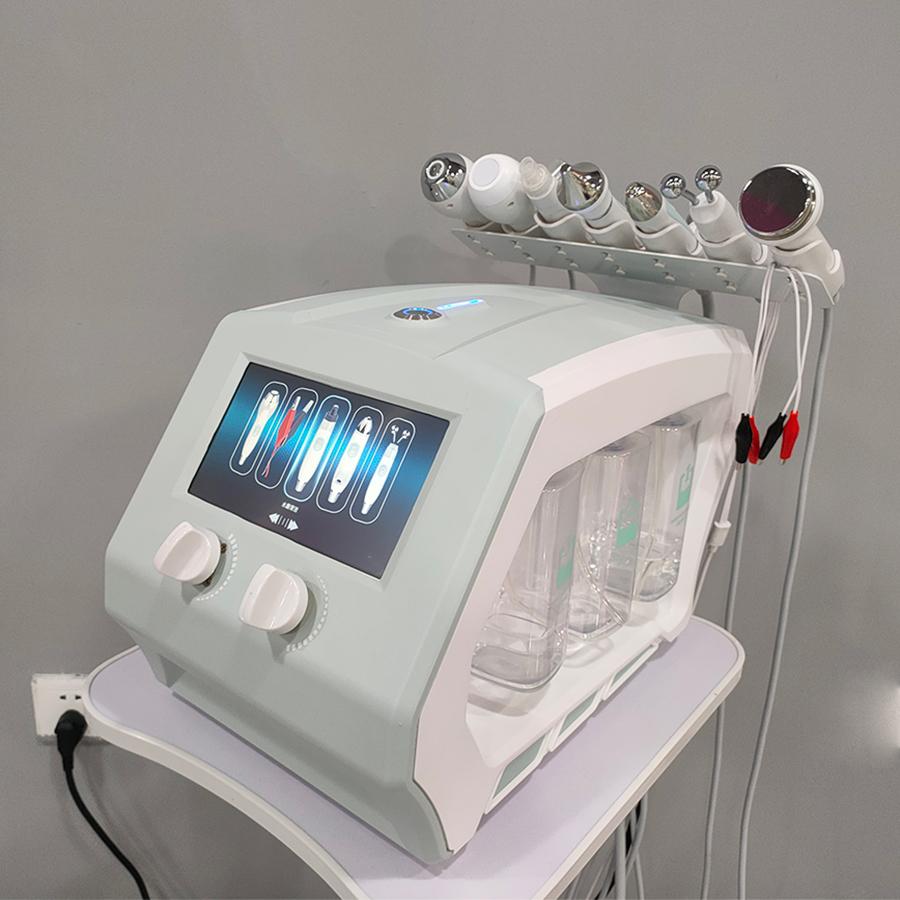 8 In 1 ultrasound Water Oxygen sprayer skin Peel and Hydra dermabrasion Beauty facial Cleansing RF Face care Machine - CSTrueBeauty