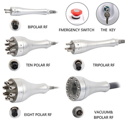 8in1 Vacuum & Bipolar RF slimming machine 40K negative pressure beauty equipment RF wrinkle laser weight loss instrument - CSTrueBeauty