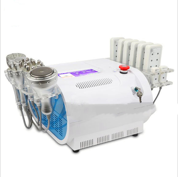 8in1 Vacuum & Bipolar RF slimming machine 40K negative pressure beauty equipment RF wrinkle laser weight loss instrument