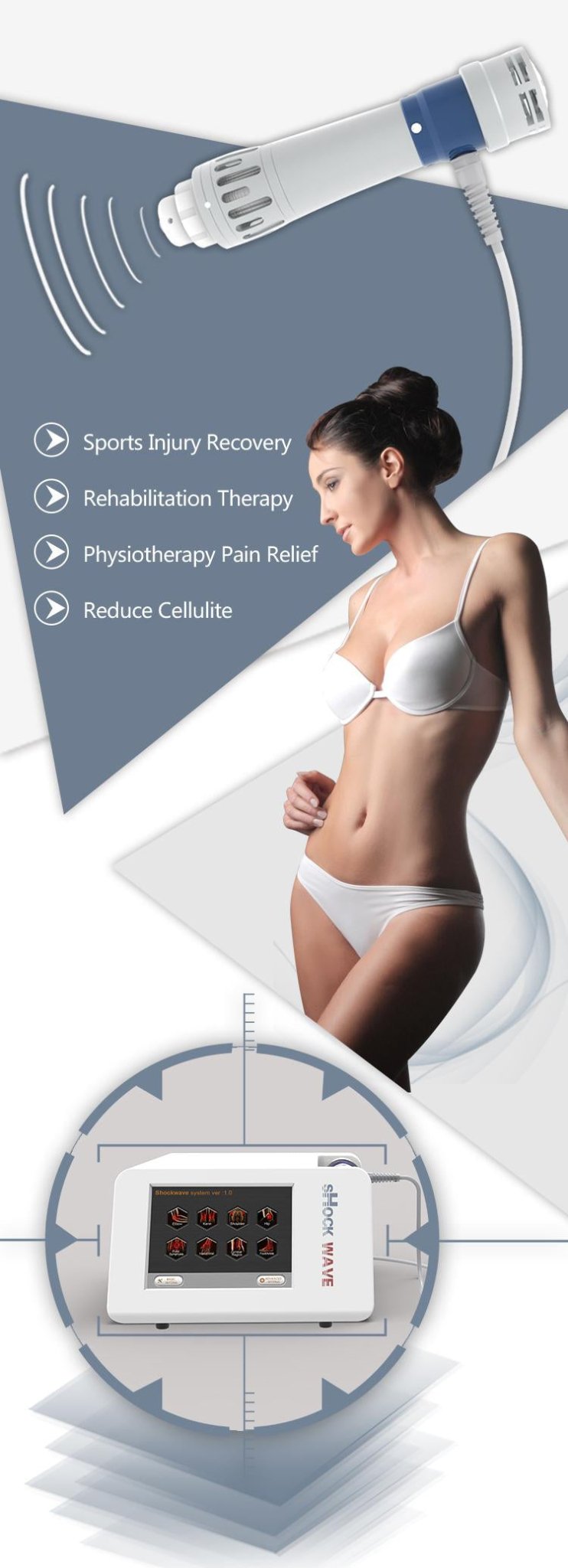 High quality Low intensity ED shock wave therapy machine/acoustic wave therapy shockwave therapy machine for treat pain/ED treatment machine - CSTrueBeauty
