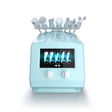 8 en 1 ultrasonido agua oxígeno pulverizador piel pelar e hidra dermoabrasión belleza limpieza facial RF máquina de cuidado facial 