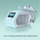 8 In 1 ultrasound Water Oxygen sprayer skin Peel and Hydra dermabrasion Beauty facial Cleansing RF Face care Machine