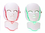 PTD-mascarilla LED de fotones para cara y cuello, tratamiento LED de 7 colores, blanqueamiento de la piel, mascarilla de belleza Facial reafirmante, mascarilla eléctrica antienvejecimiento