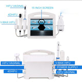 Hifu-máquina de reducción de arrugas, estimulación mecánica de microcristales RF fraccional, microagujas faciales y vaginales, estiramiento de la piel 