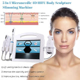 Hifu-máquina de reducción de arrugas, estimulación mecánica de microcristales RF fraccional, microagujas faciales y vaginales, estiramiento de la piel 