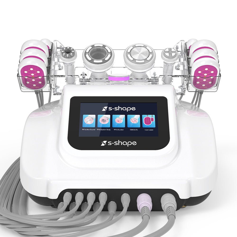 S - Shape Lipolaser Cavitation Cellulite Reduction Ultrasonic 30K Cavitation RF Beauty Equipment - CSTrueBeauty